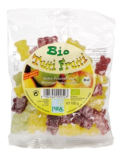 Pural Tutti frutti bonbons acidulés sans gélatine bio 100g - 4310